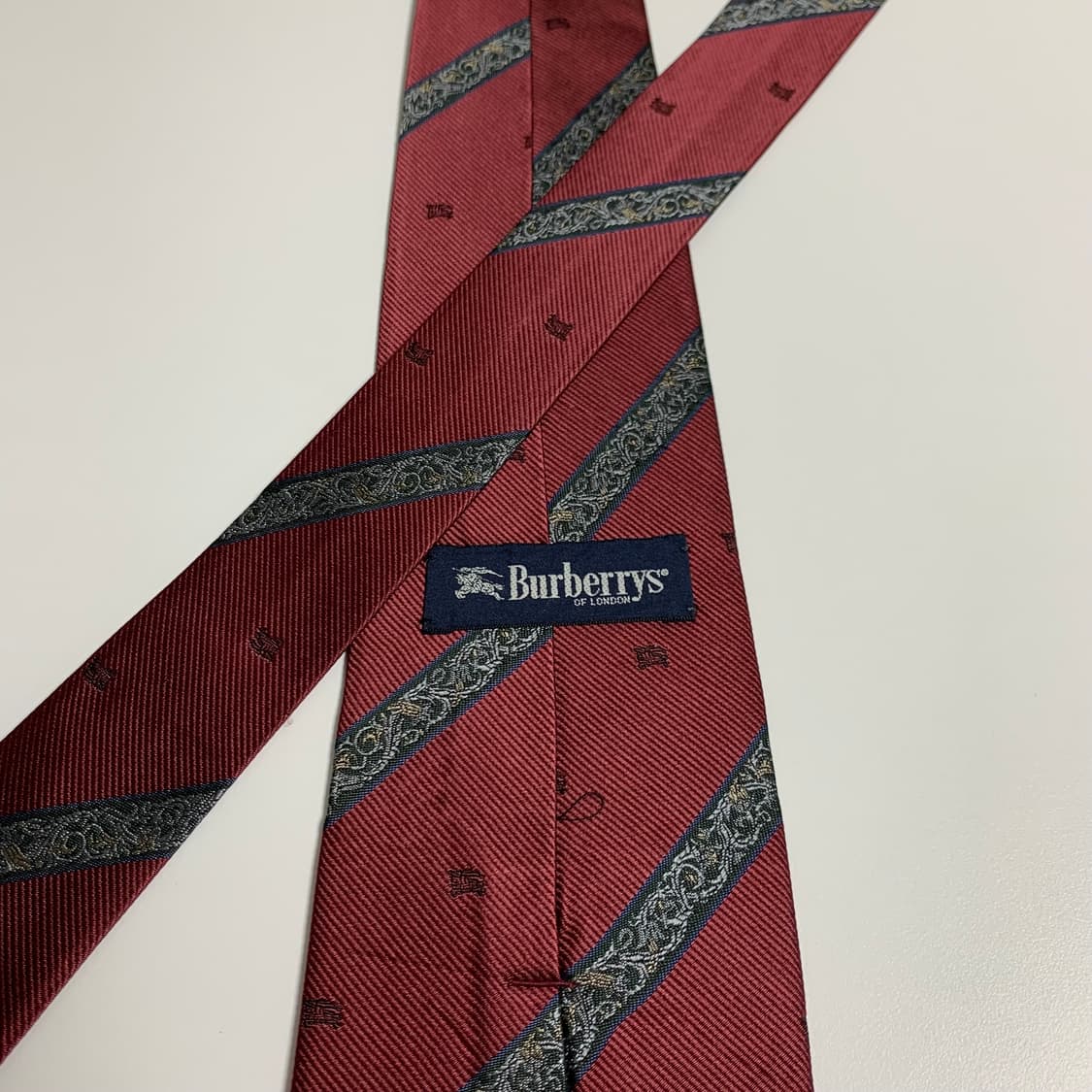 버버리(BURBERRY) 모노그램 명품넥타이 A+등급 8.9cm 상품이미지5