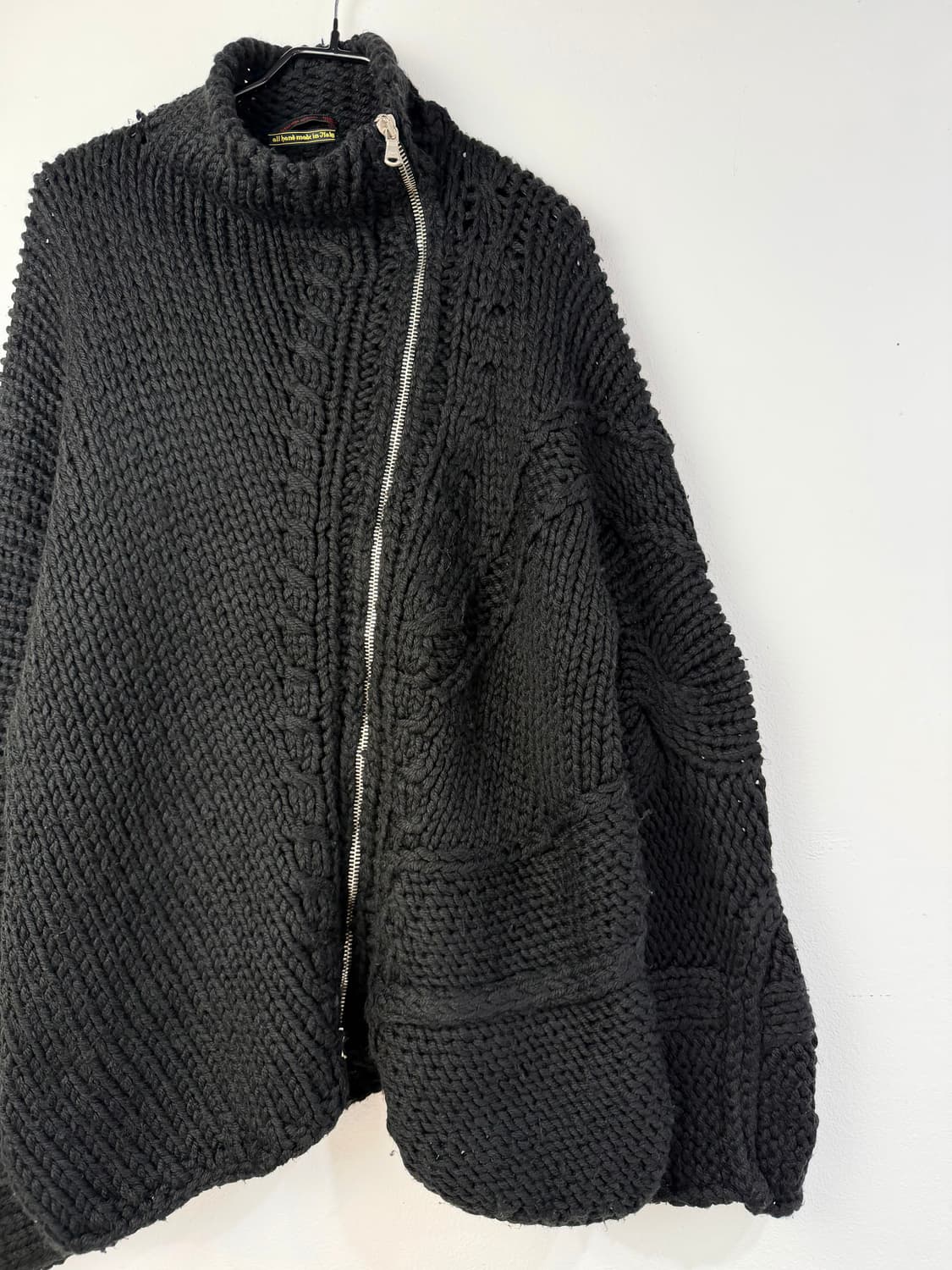 90s 알렉산더 맥퀸 핸드니트 집업 상품이미지2