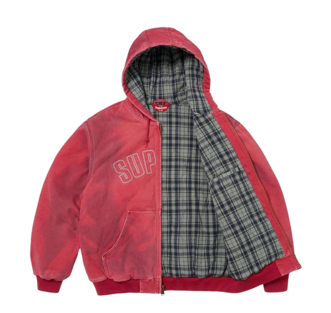 M 슈프림 리플렉티브 아크 후드 워크 자켓 레드 - 25FW 상품이미지2