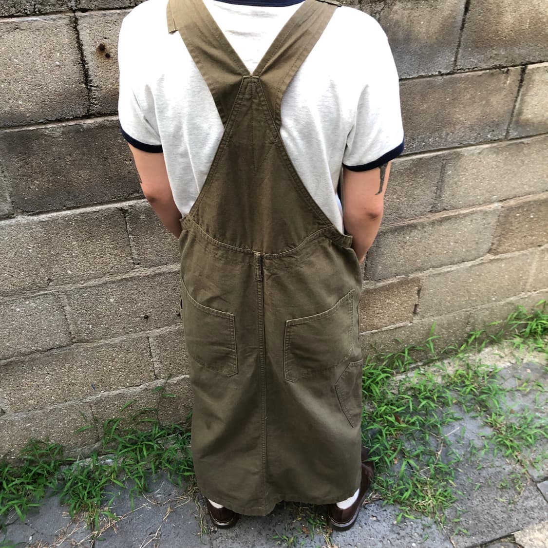 Chiquita khaki overall skirt 상품이미지3