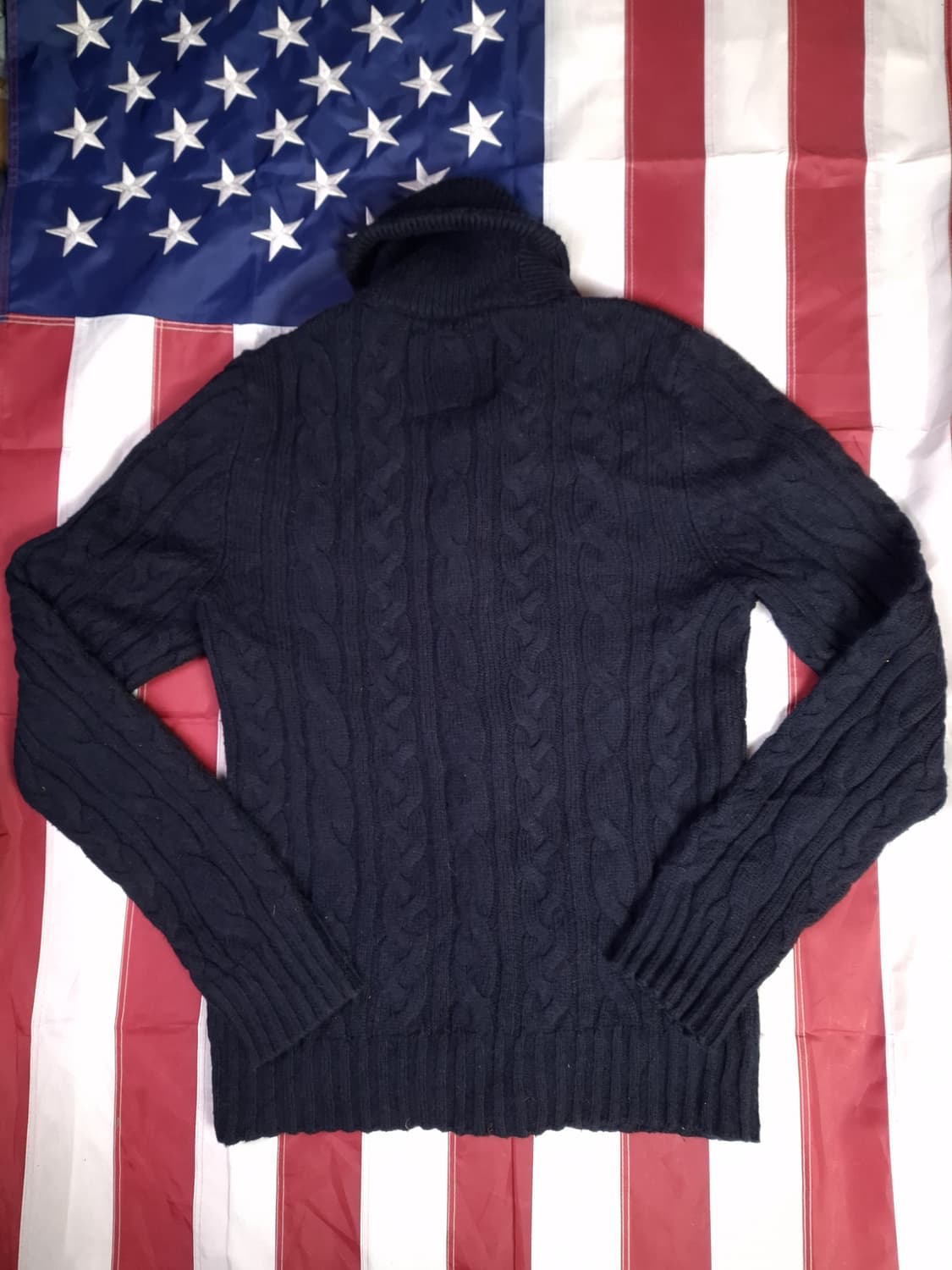 오리지날 아베크롬비 숄카라 케이블 꽈배기 가디건 상품이미지6