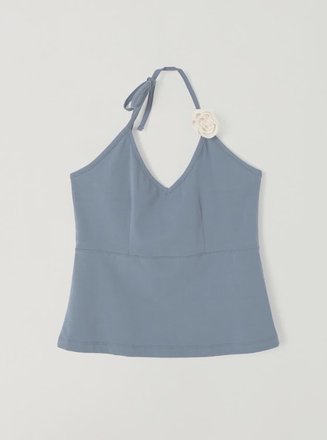 타낫 홀터 코사지 슬리브리스 상품이미지3