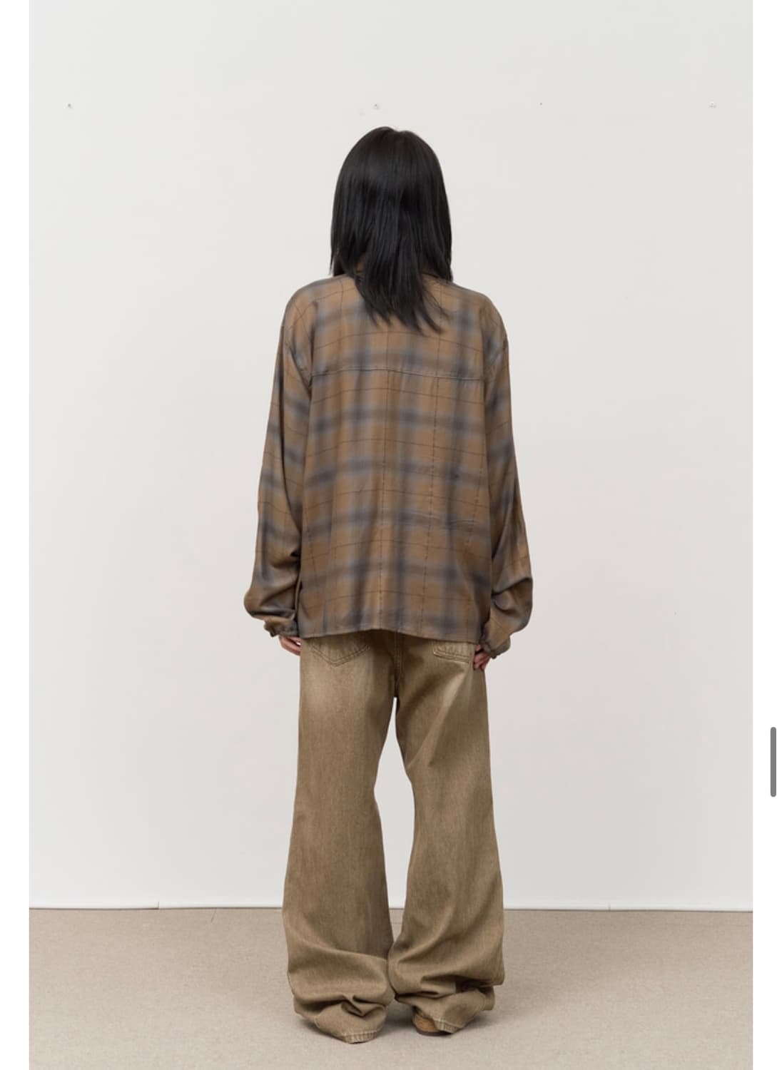 하이파이펑크 샌드베이지 부츠컷 데님 상품이미지4