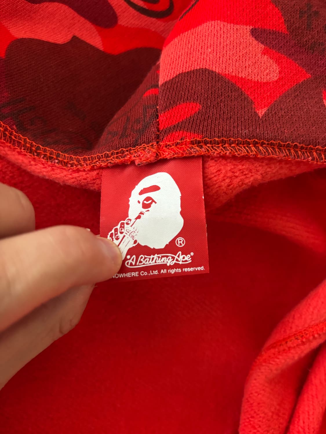 베이프 코카콜라 콜라보 풀 후드집업 xs (희귀매물, 소장용) 상품이미지3