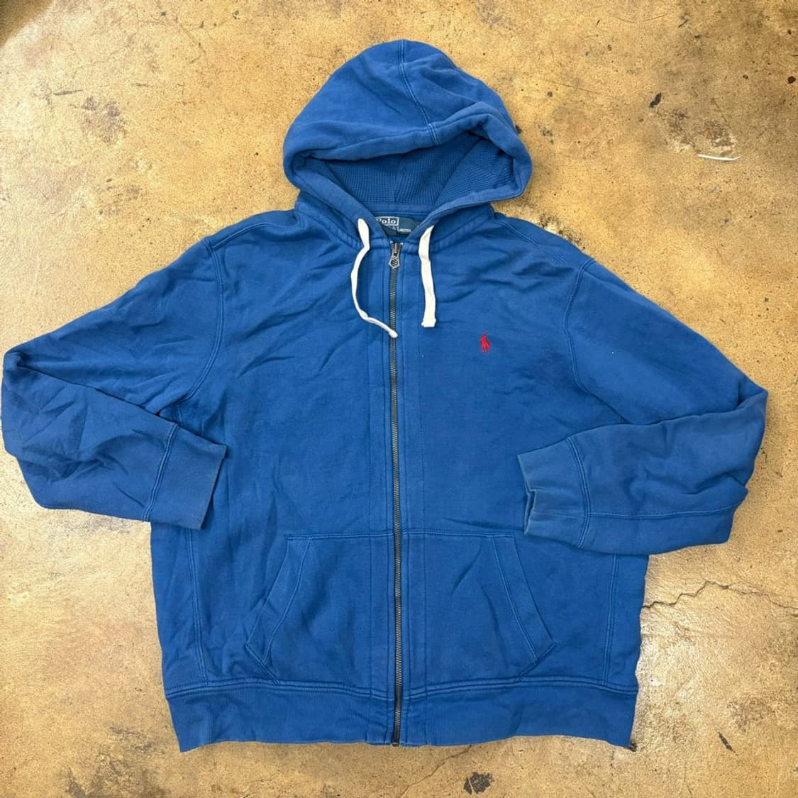 폴로 랄프로렌 블루 후드집업 상품이미지2