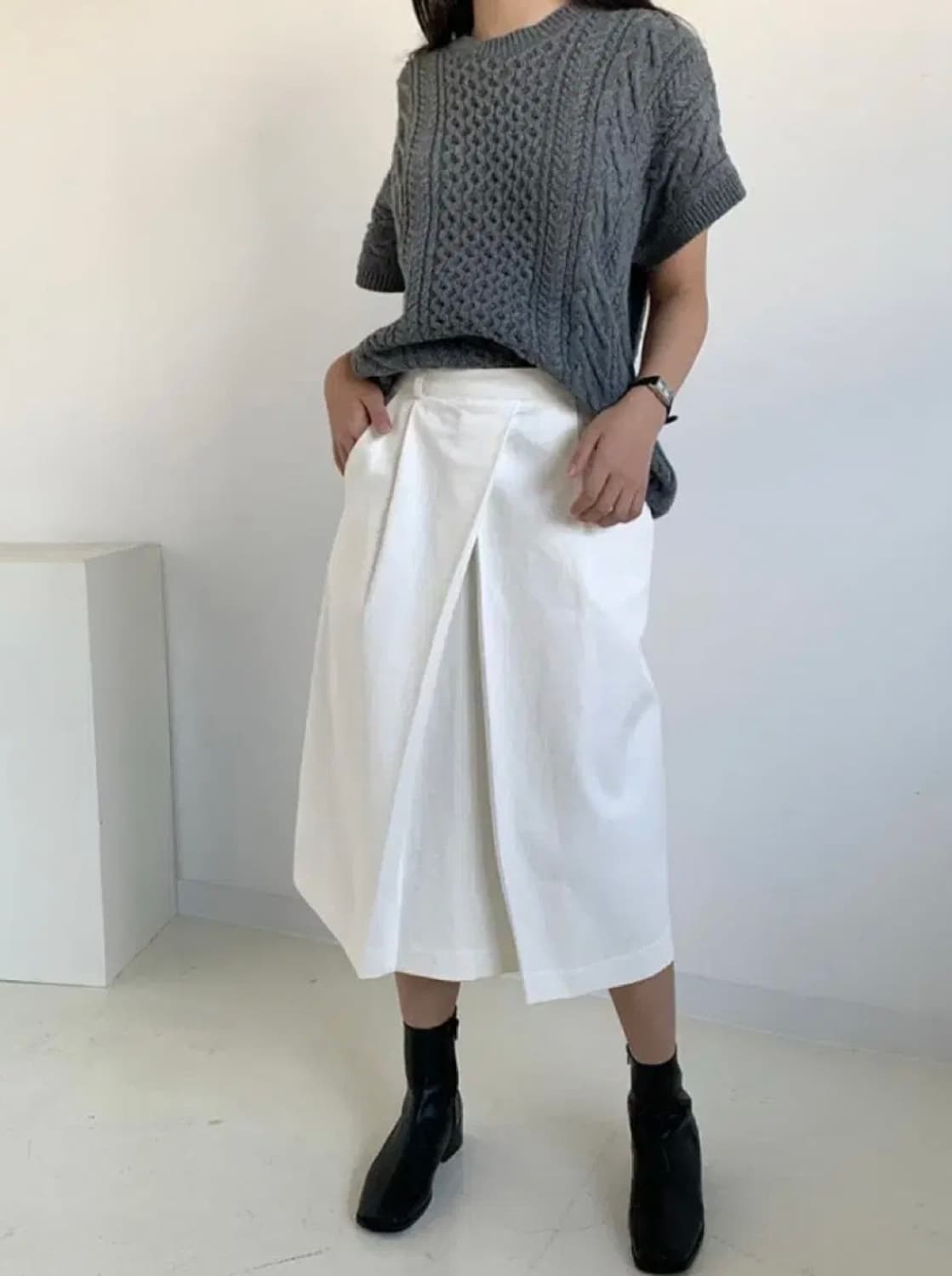 oaens 오아엔스 해비코튼 스커트 상품이미지6