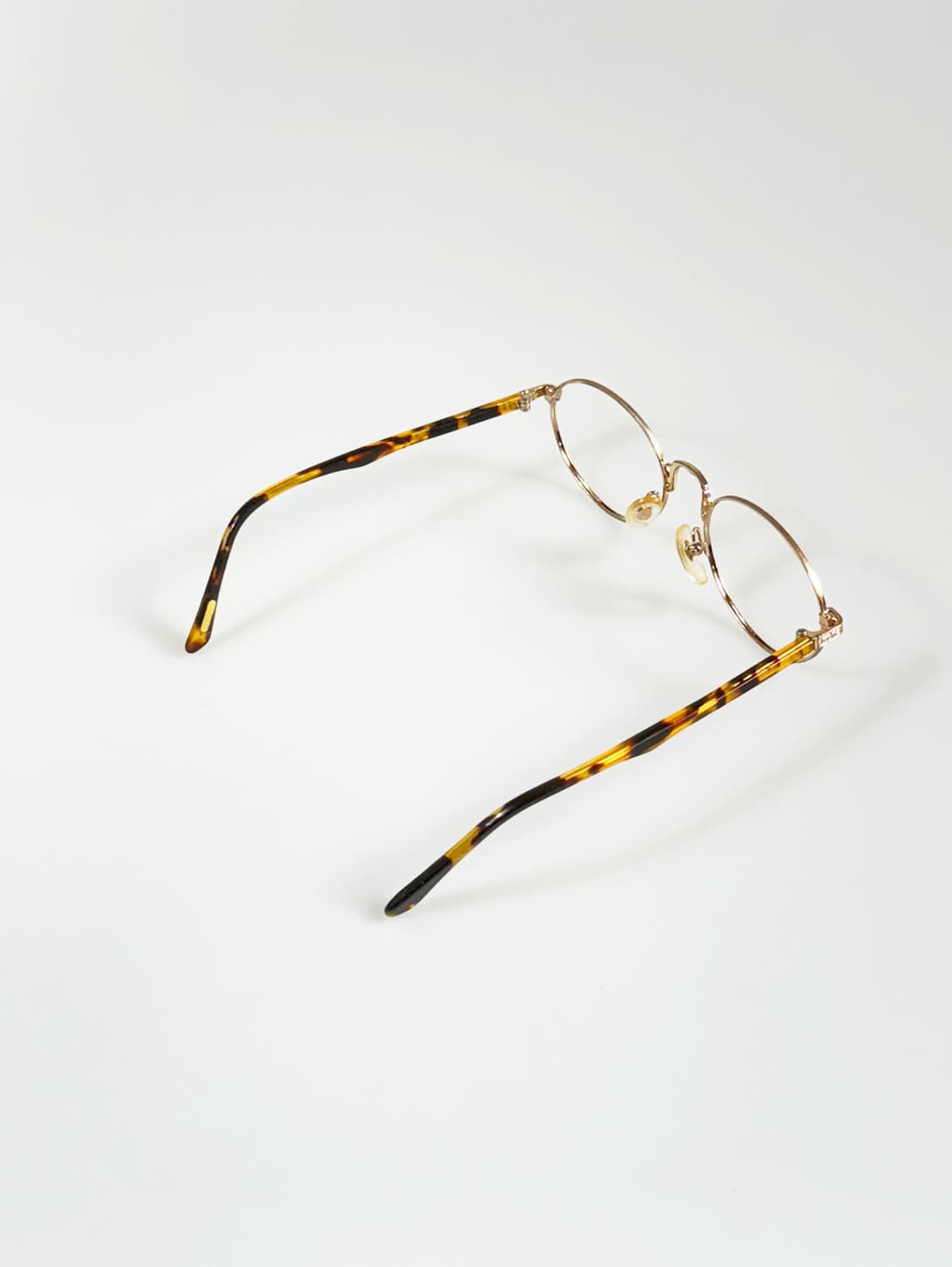 90s CECIL 골드 슬림 오벌 프레임 빈티지 안경 상품이미지4