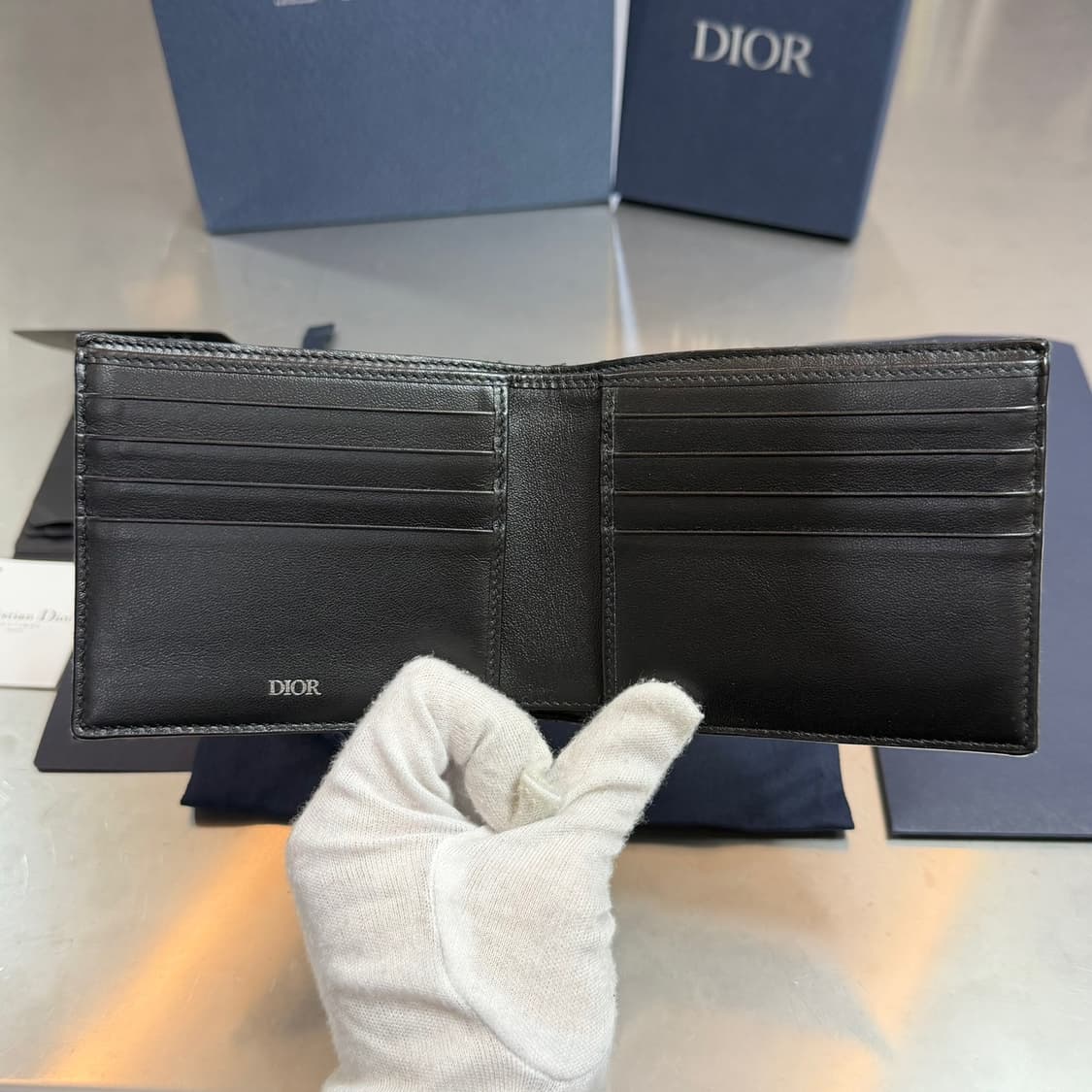 [리오브] 디올 오블리크 자카드 반지갑 상품이미지4