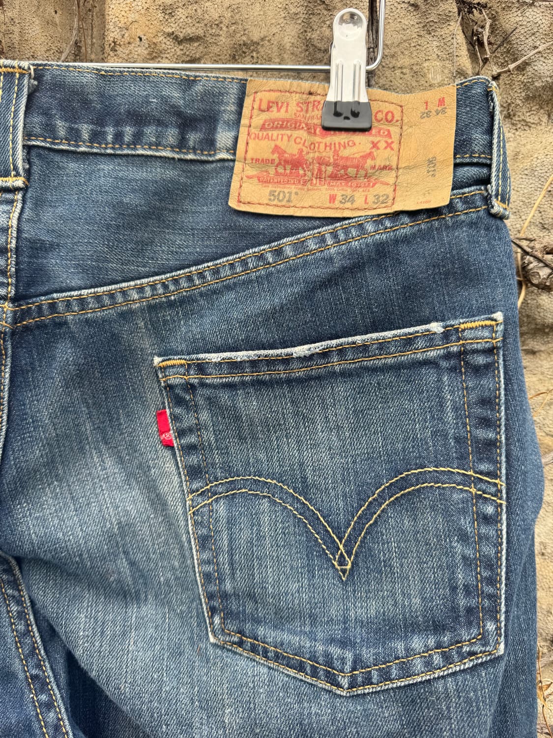 00s 리바이스 빈티지 501 워싱 데님 팬츠 34/32 상품이미지6
