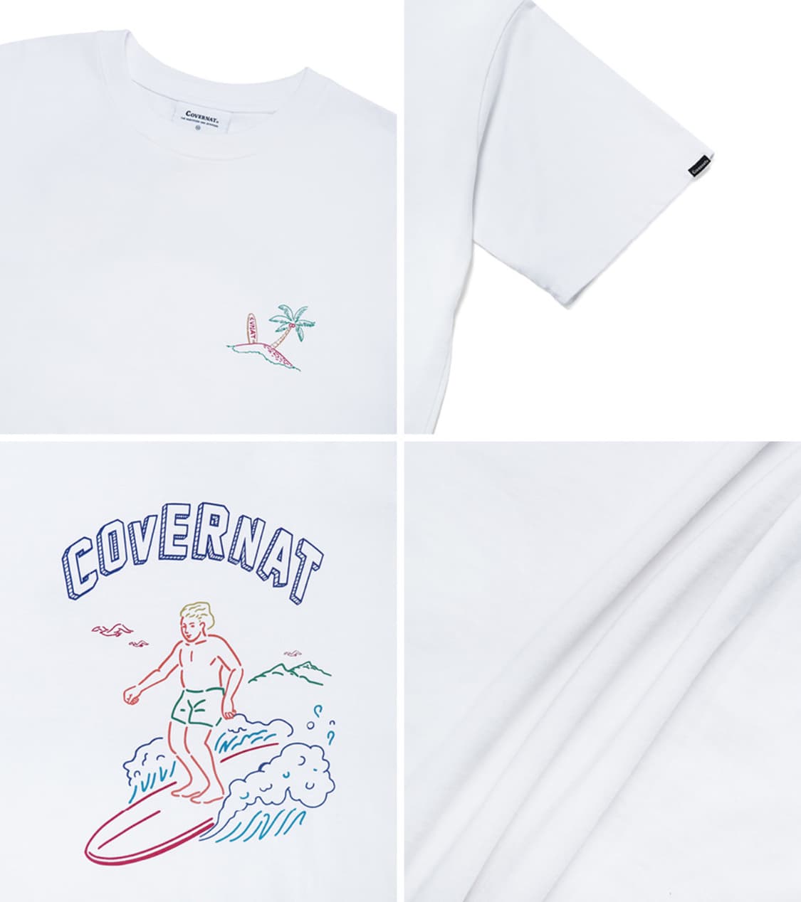 [XL] Covernat 커버낫 서퍼맨 미사용 화이트 반팔티 상품이미지6