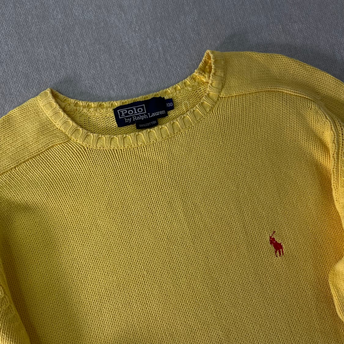 95 폴로랄프로렌 90s 신한인터네쇼날 코튼 니트 상품이미지2