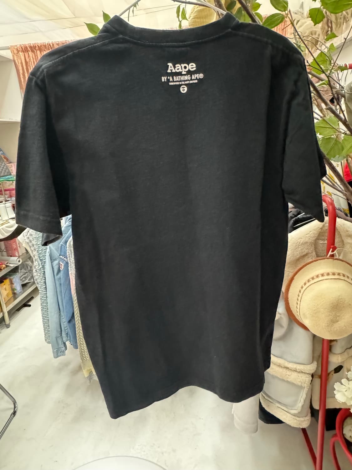 🧥 AAPE에이프 바이 어 베이프 카모헤드 그래픽 티셔츠 (Black) 상품이미지8