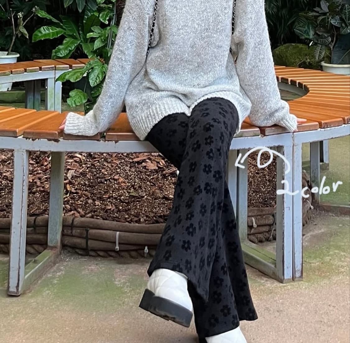 플라워 밴딩 부츠컷 상품이미지1