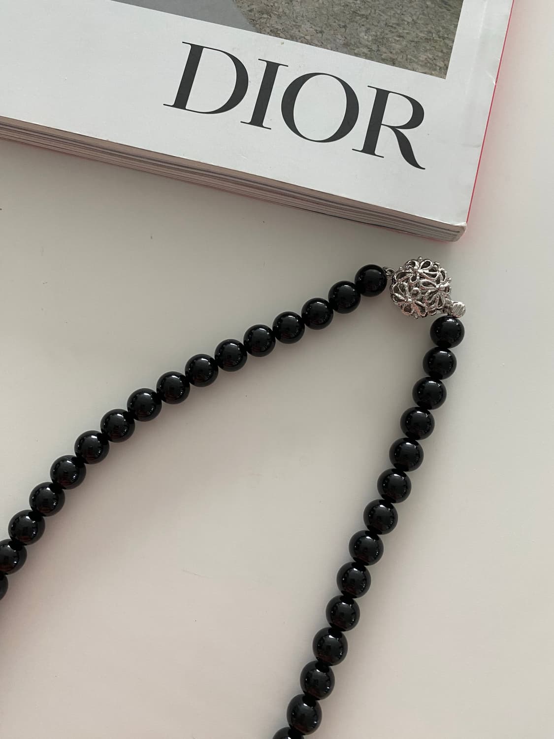 블랙 비즈 목걸이 구슬 상품이미지1