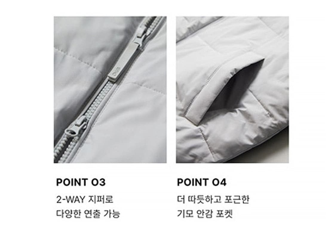 스파오 경량패딩점퍼 블랙 95(M) 남여공용 상품이미지6