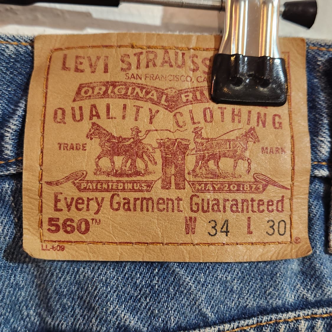 리바이스 560 디스트로이드 체크 데님 팬츠  상품이미지4