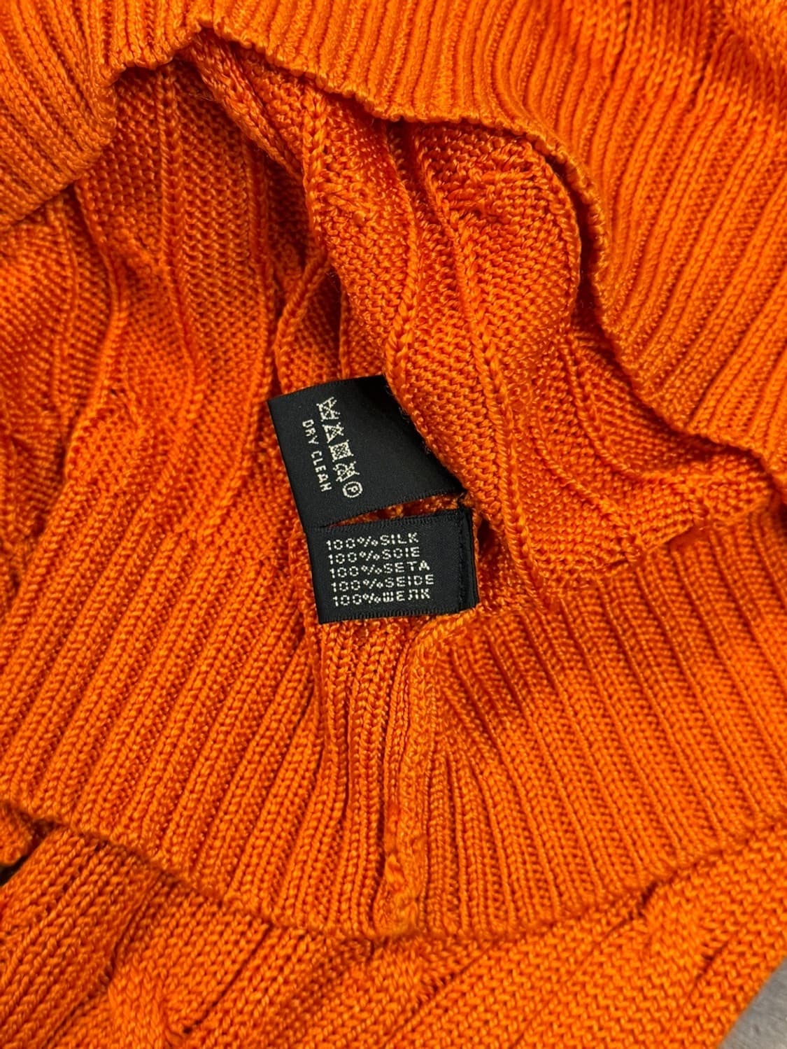 랄프로렌 블랙라벨 100% 실크 니트 탑 55~66 상품이미지9