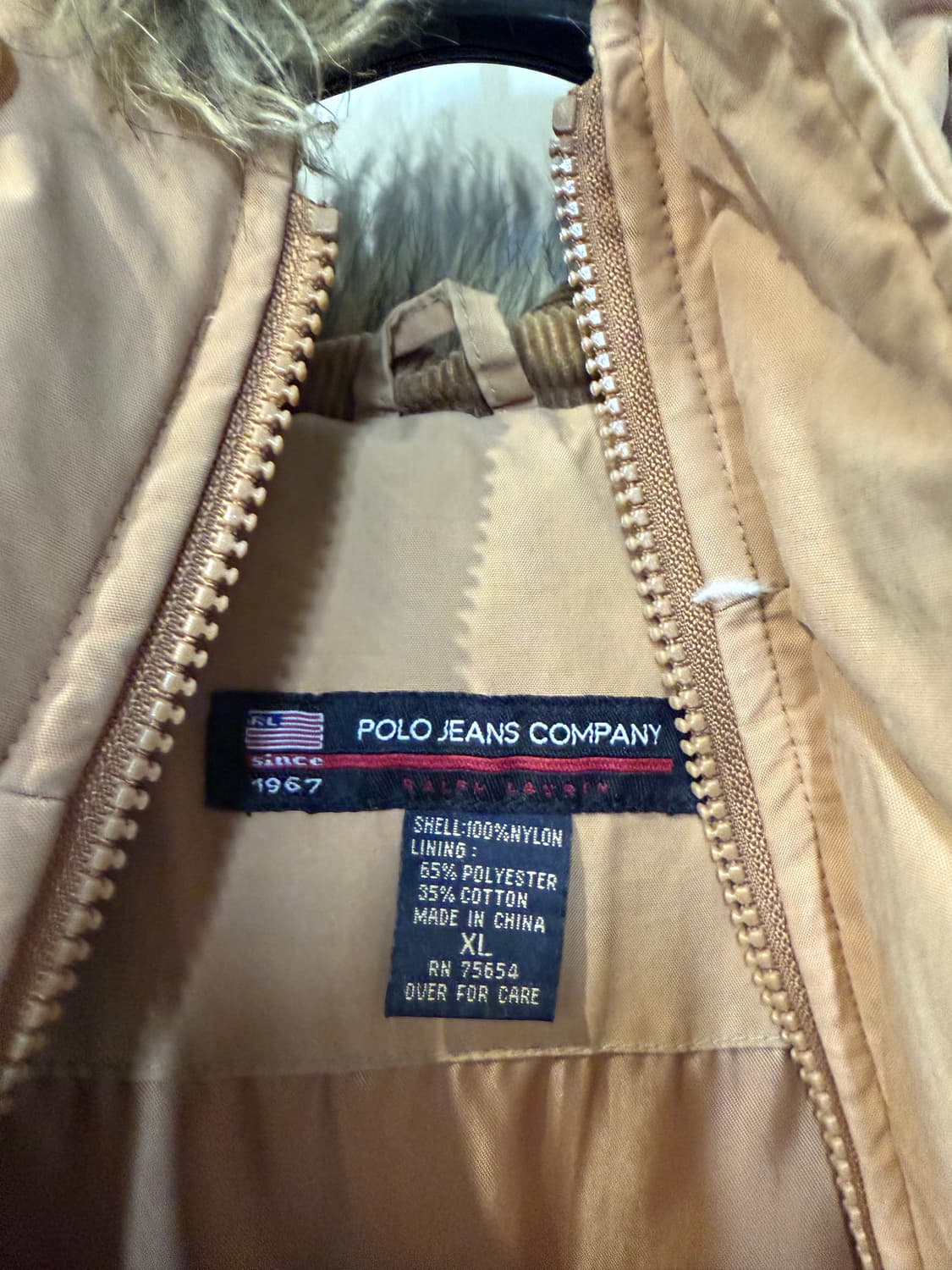 폴로 베이지 퍼 패딩 상품이미지3