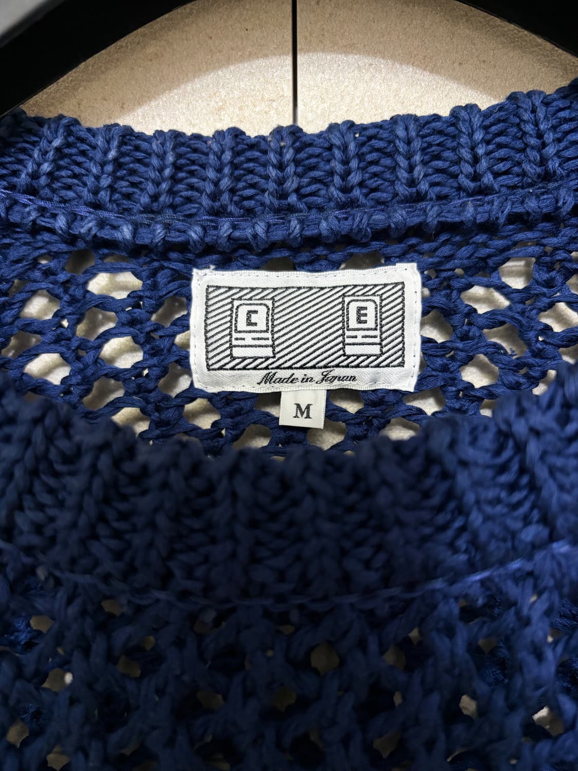 18SS 카브엠트 C.E LOOSE WAFFLE KNIT NAVY 상품이미지4