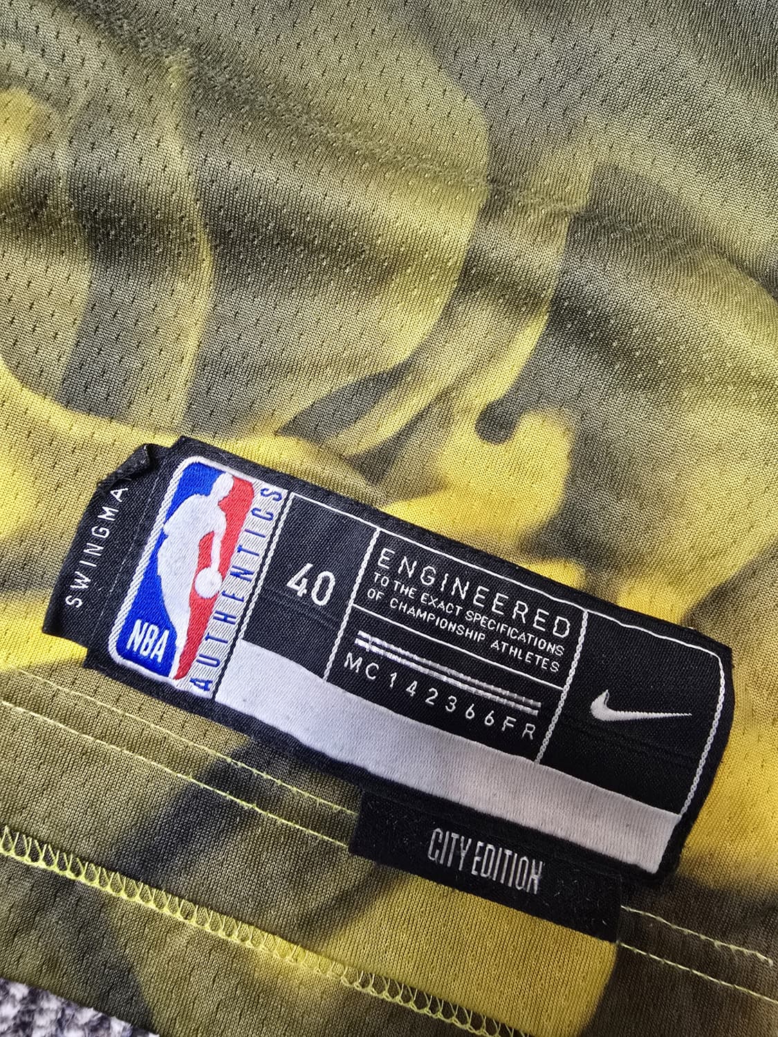 NBA 스테픈 커리 골든스테이트 워리어스 나이티 시티 에디션 저지 S 상품이미지2