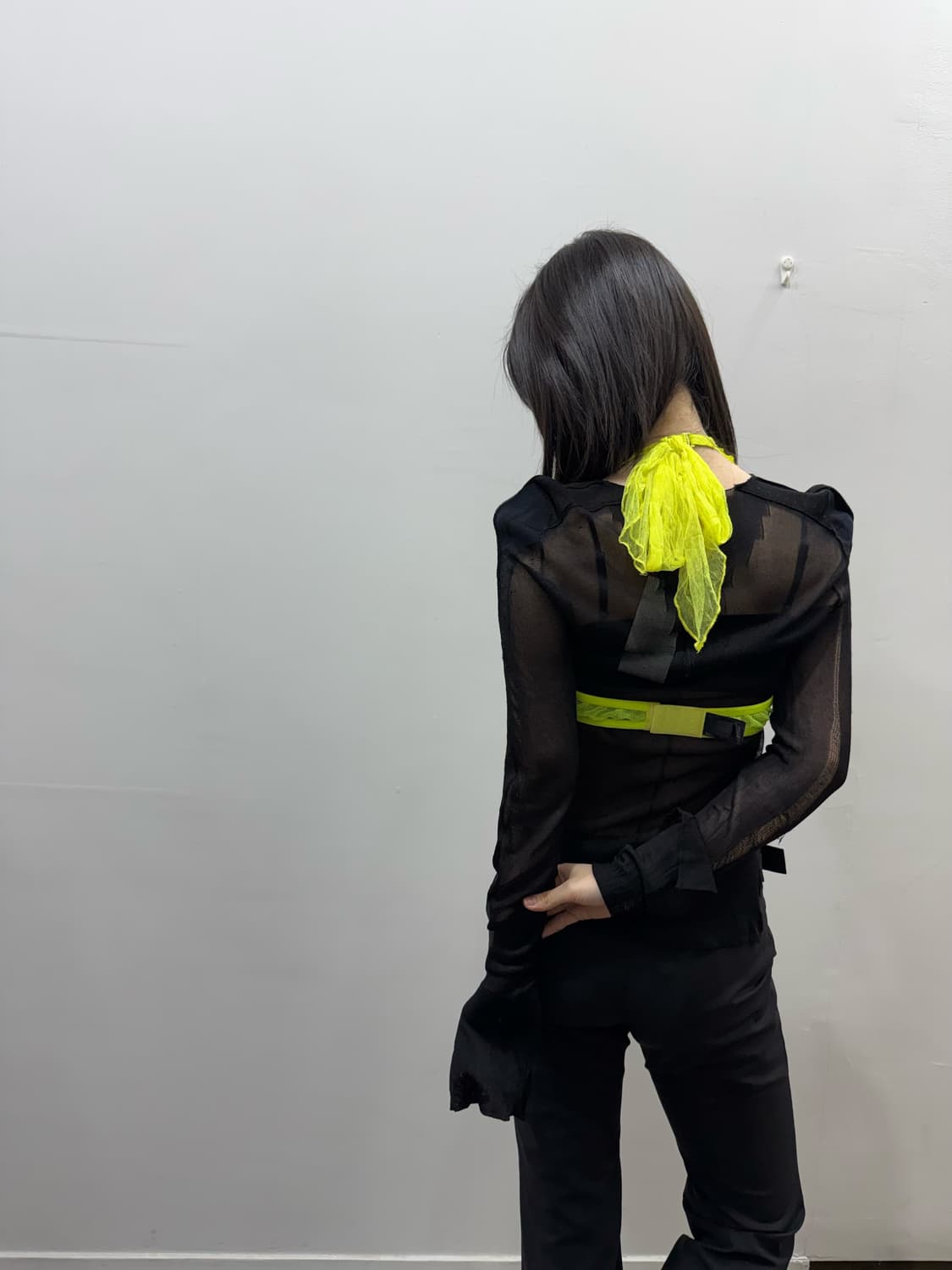 언더커버 20S/S 레디투웨어 매쉬 프릴 브라 상품이미지5