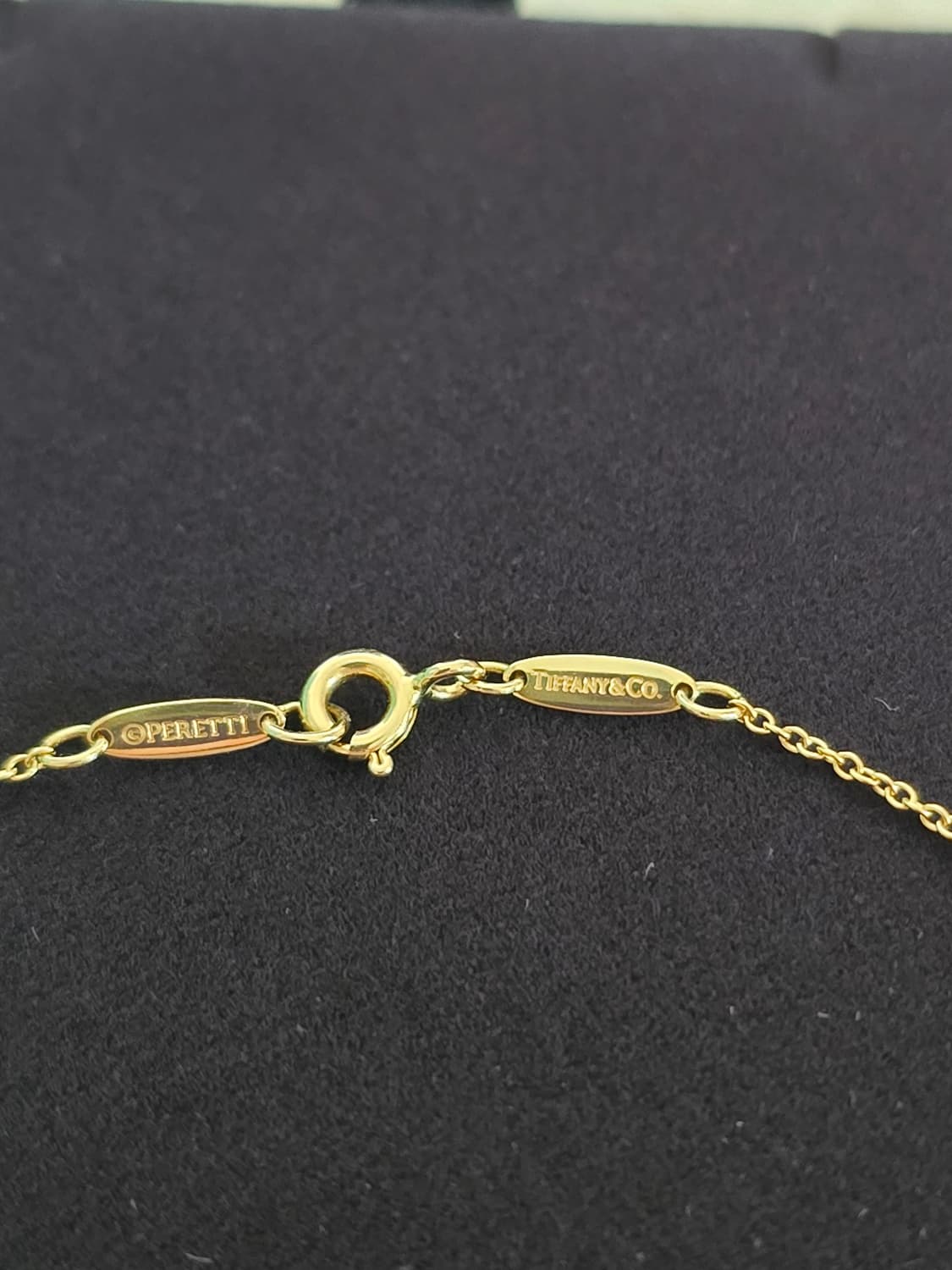 티파니앤코18k 5다이아오픈하트목걸이 정품  상품이미지9