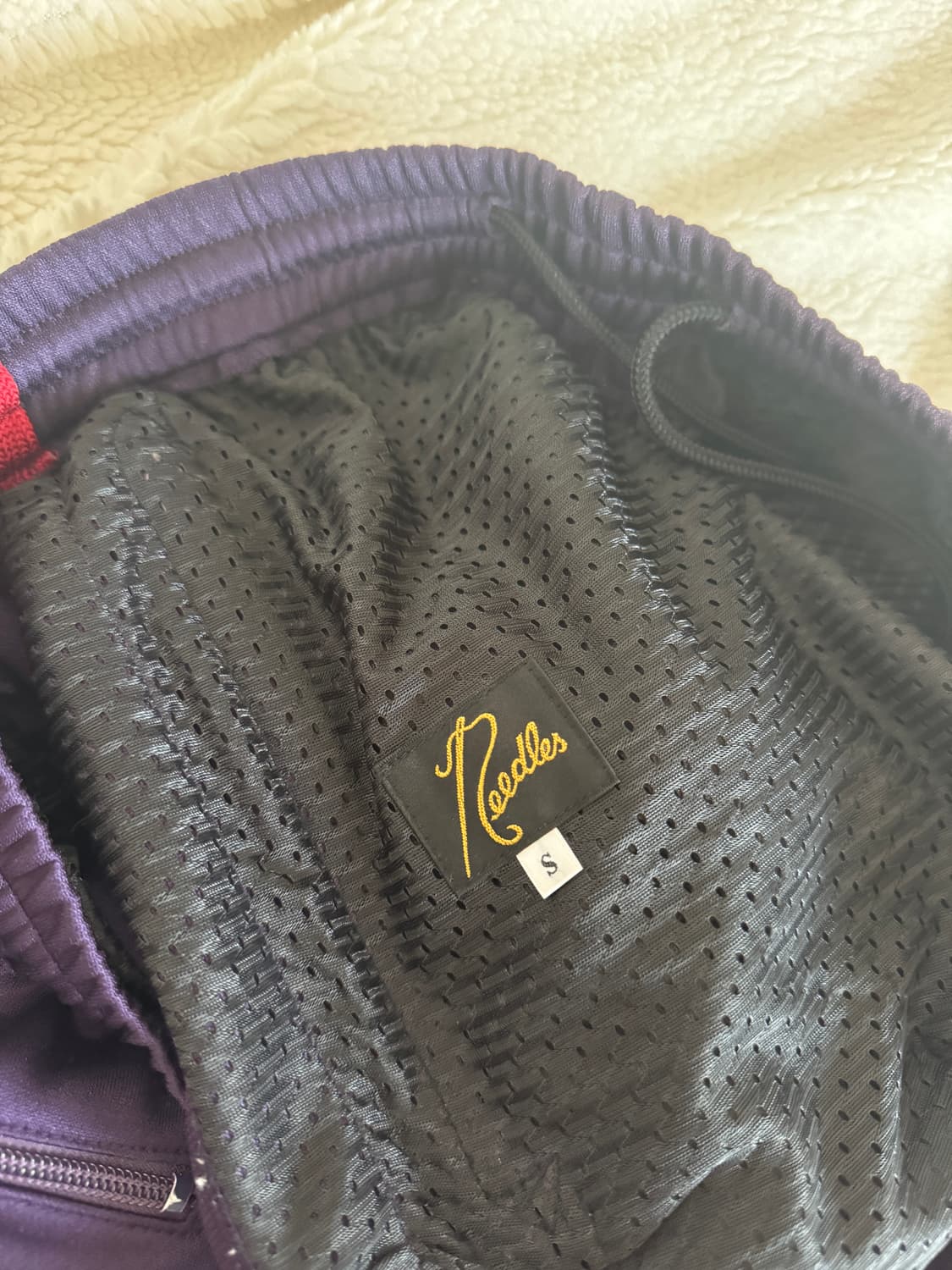 니들스 내로우 트랙팬츠 다크퍼플/레드 S 상품이미지5