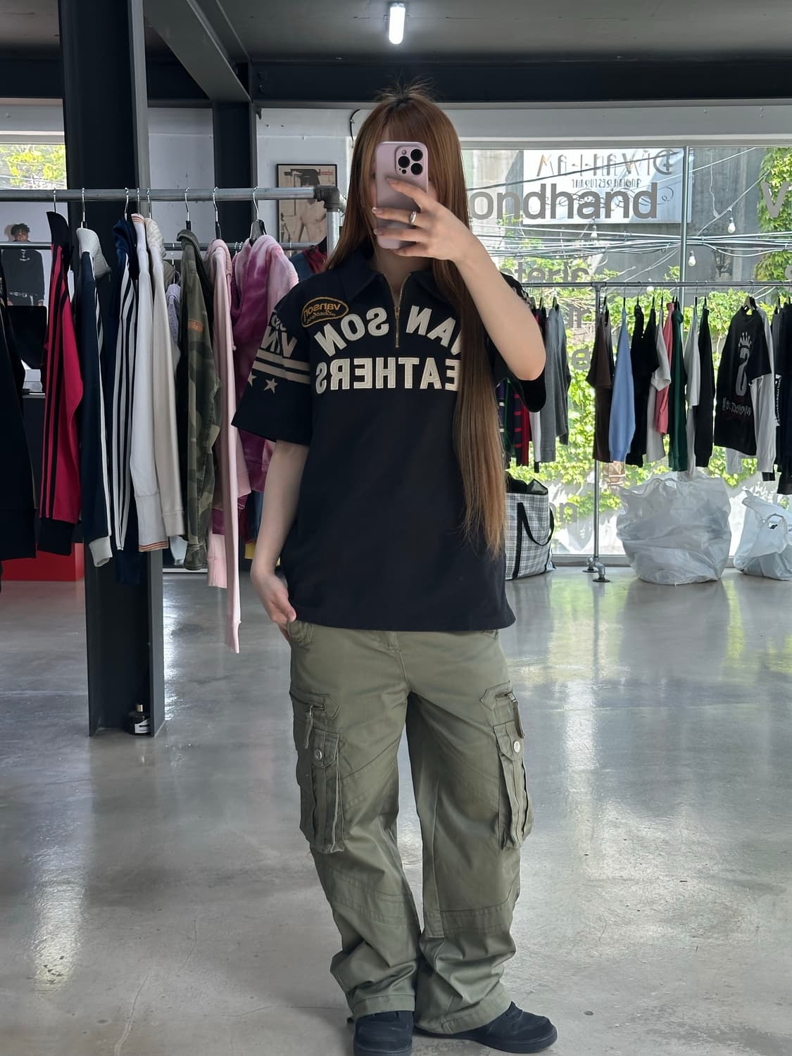 벤슨 패치로고 스타 하프집업 PK 반팔티 상품이미지4