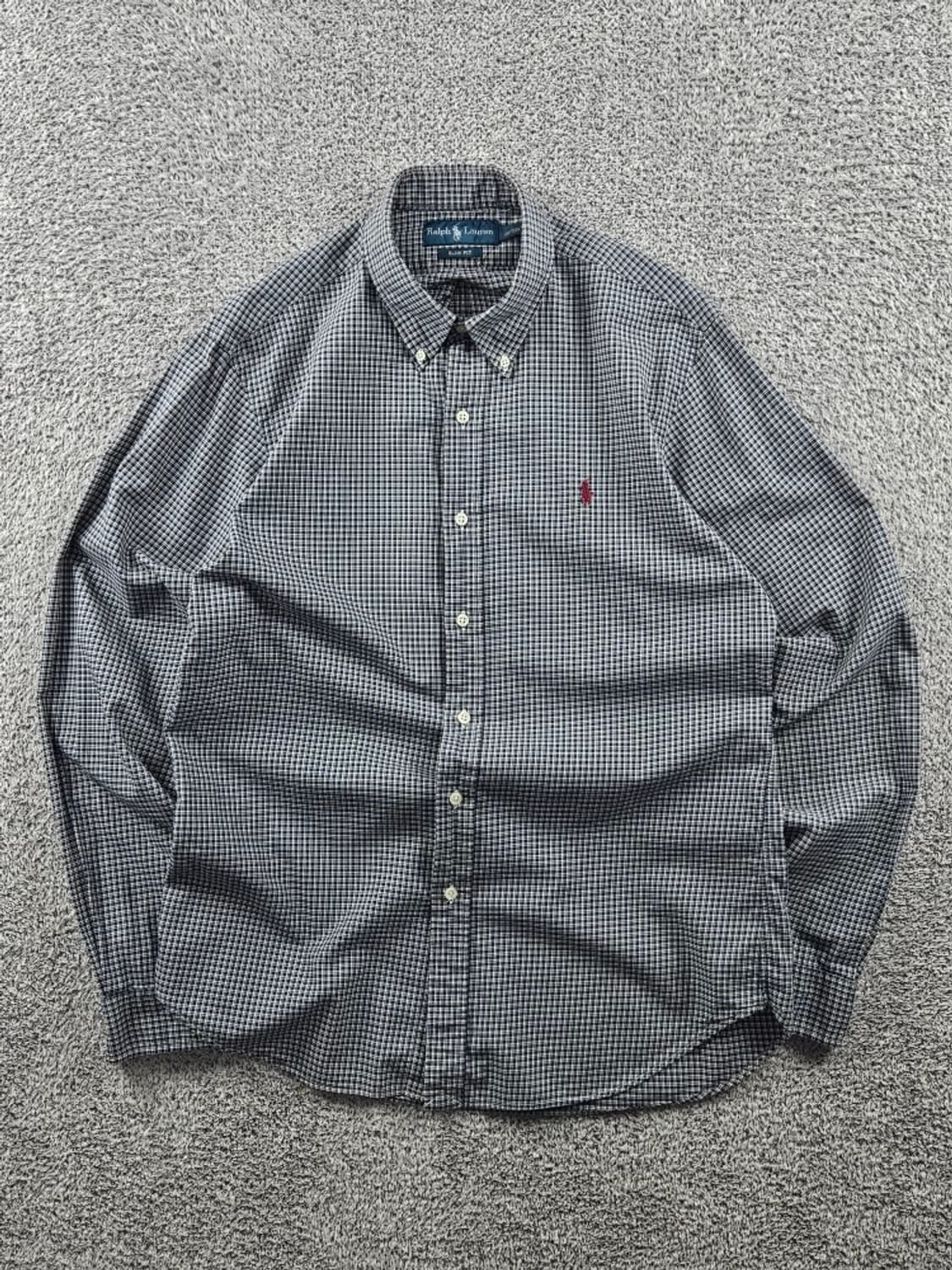 폴로랄프로렌 슬림 핏 체크 패턴 셔츠 ( L ) / 11024 상품이미지1