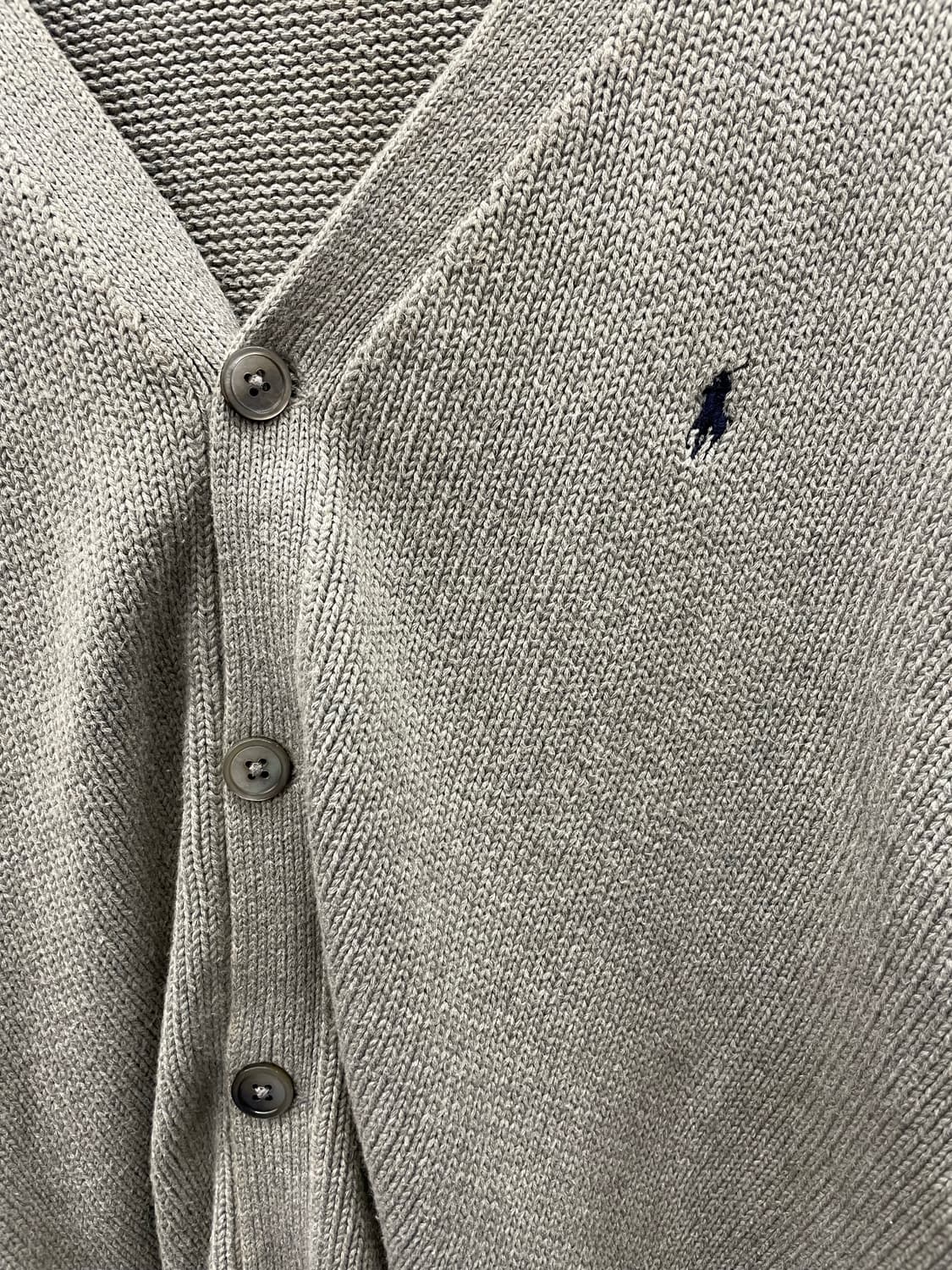 PRL 폴로 랄프로렌 그레이 코튼 가디건 상품이미지5