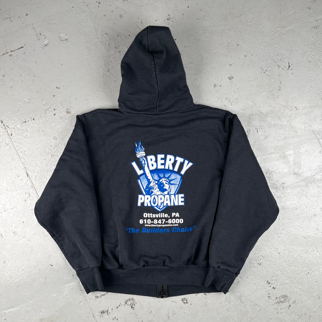 빈티지 캠버 USA Liberty Propane 써멀 후드집업 상품이미지2