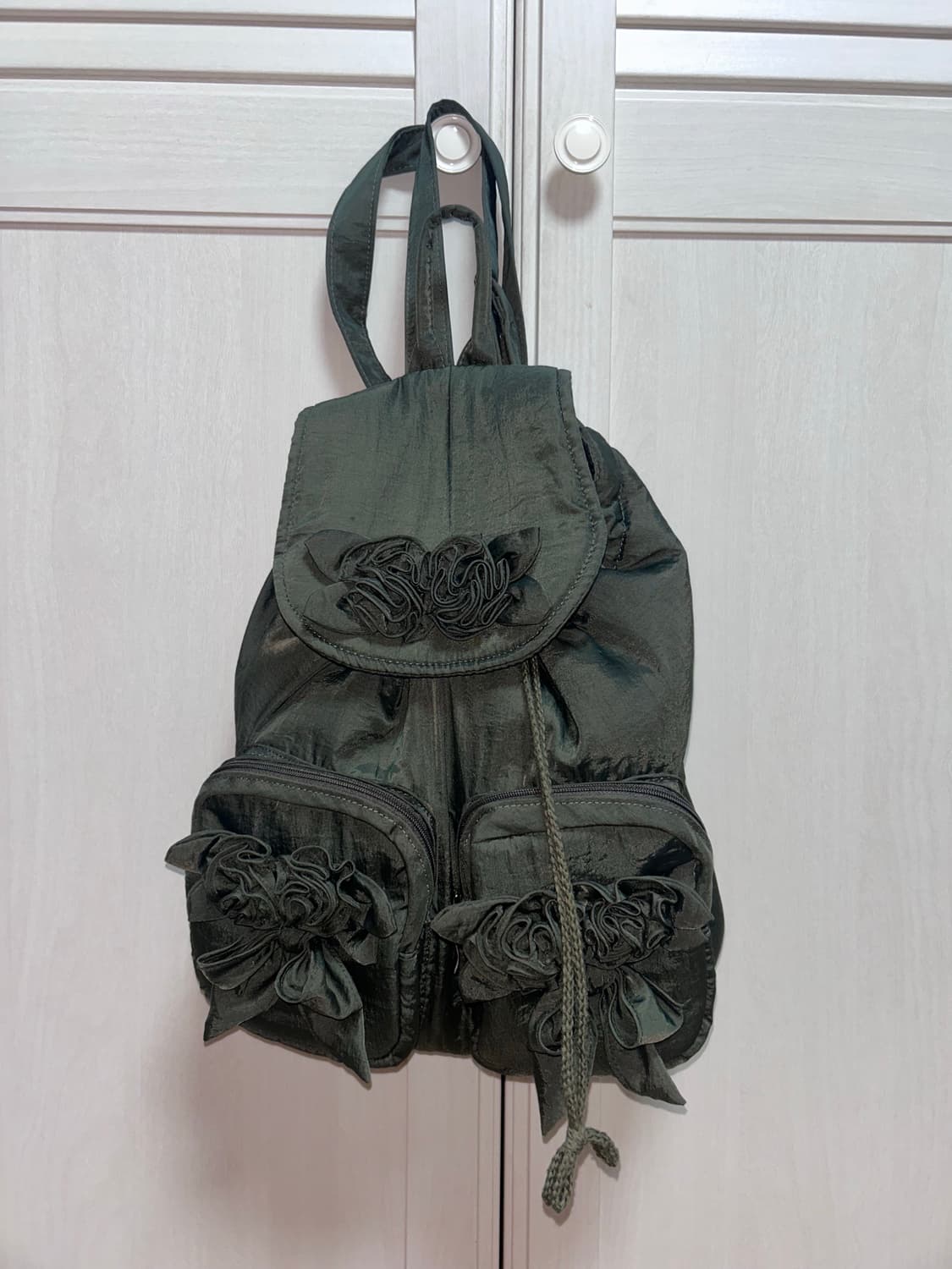 모리걸 카키 백팩 상품이미지3