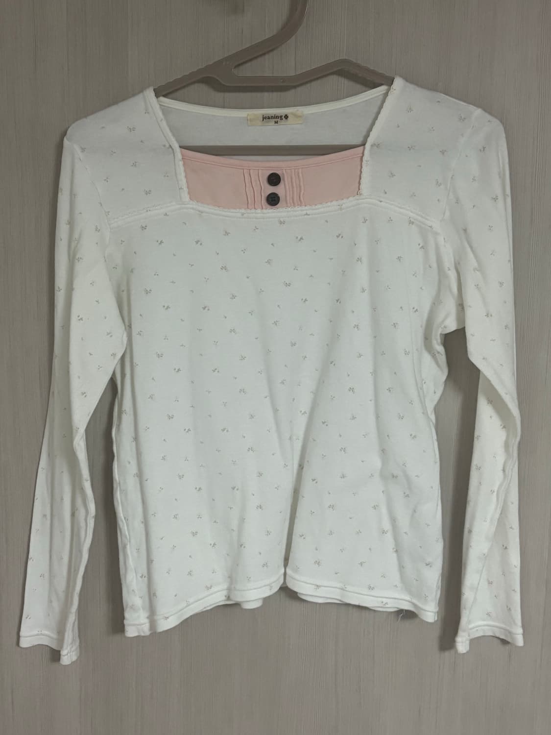 맹물빈티지 잔꽃 레이어드티 레이어드 롱슬리브 긴팔티 모리 히메갸루 갸루 상품이미지2