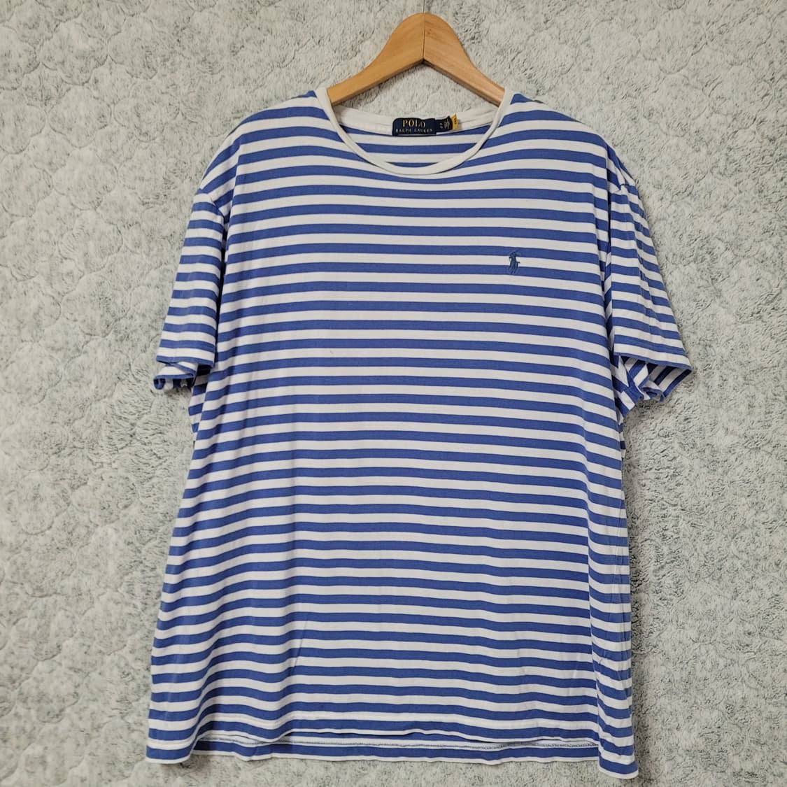 G613 [XL] 폴로 랄프로렌 스트라이프 티셔츠 QR인증 상품이미지1