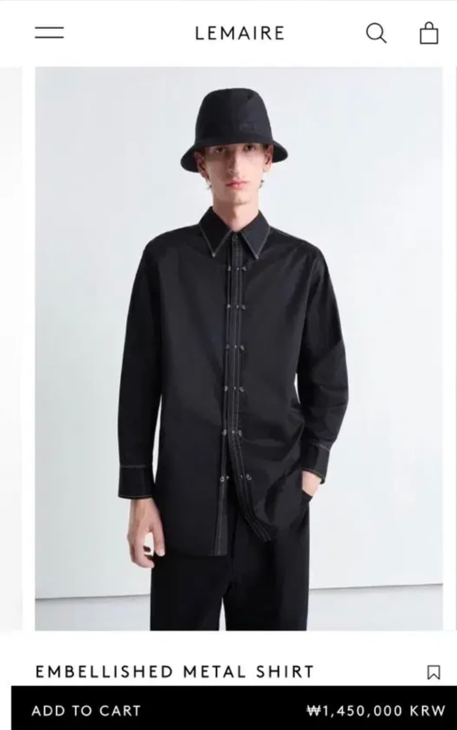 르메르 메탈셔츠 s 상품이미지1