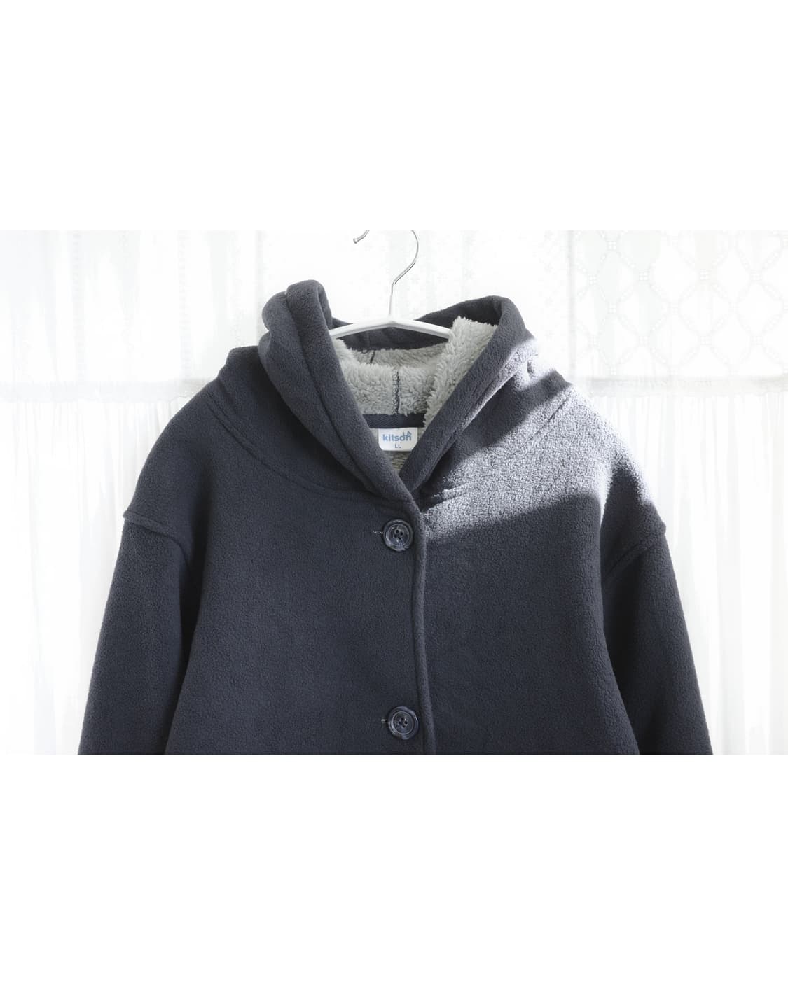 Kitson LA navy fleece coat 상품이미지3