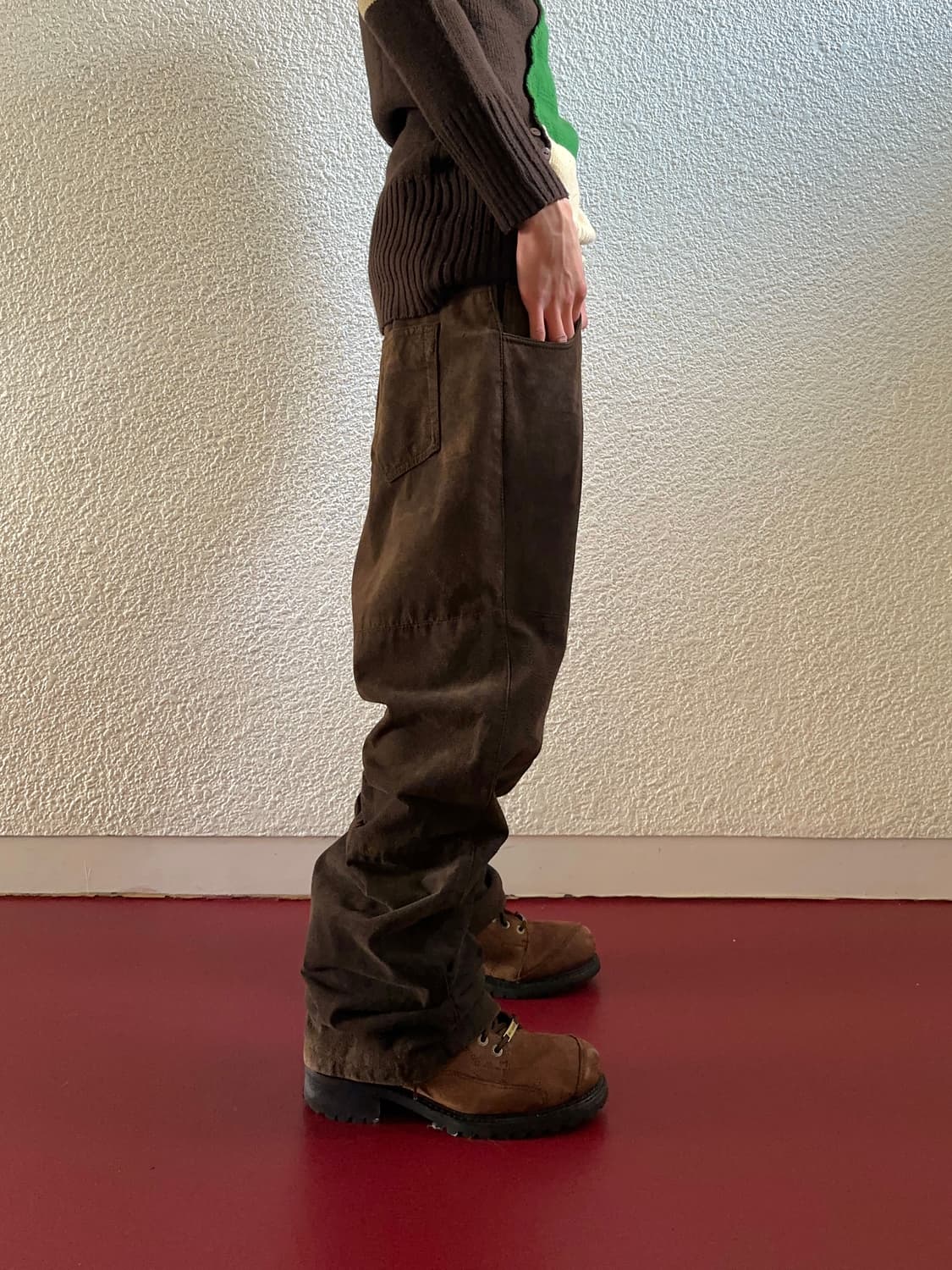 Lee Jeans 레더 플레어 팬츠 상품이미지5