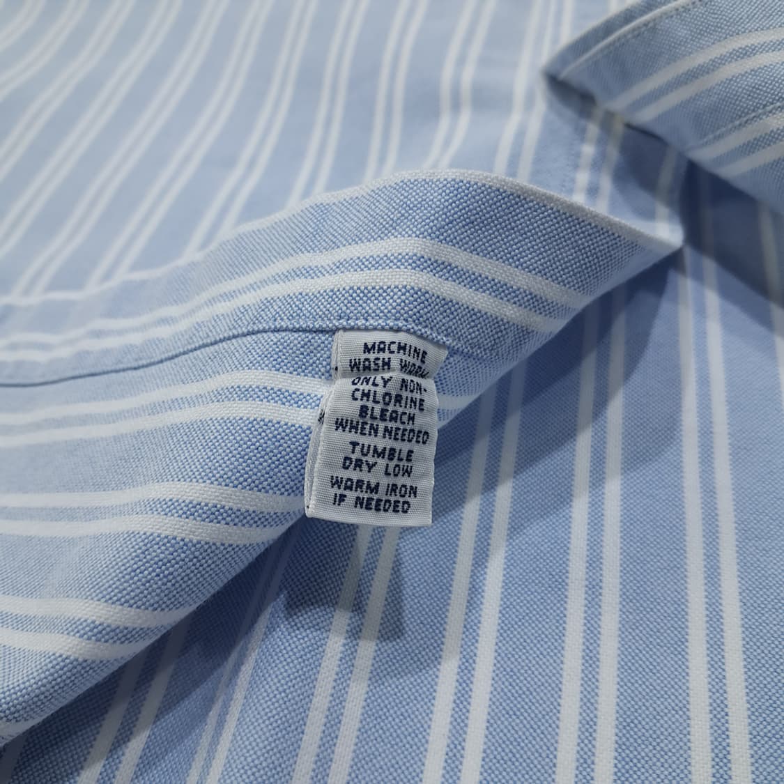 CN992 XL 폴로 랄프로렌 블루 스트라이프 긴팔 셔츠 남방 상품이미지6