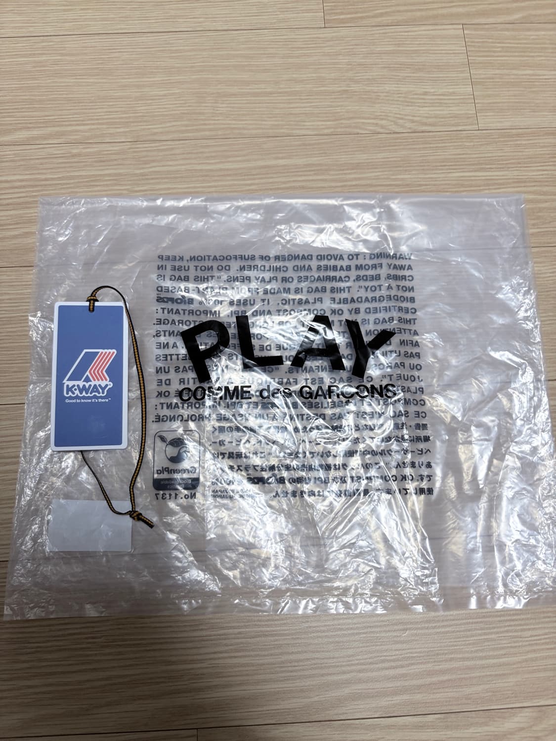 꼼데가르송x kway 바람막이 xl 상품이미지6