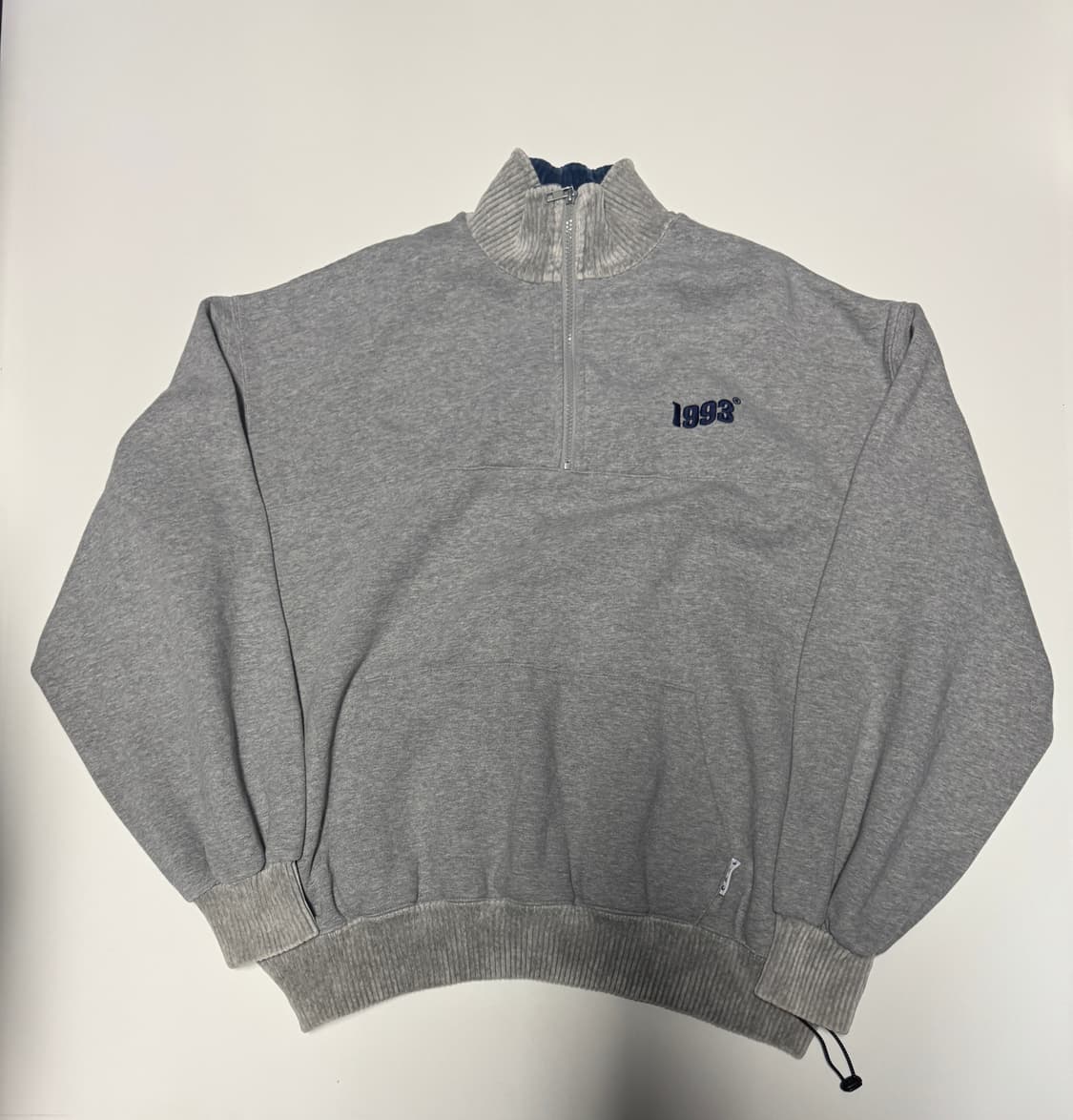 1993스튜디오 코듀로이 카라 빅 사이즈 기모 반집업 맨투맨 2XL 상품이미지1