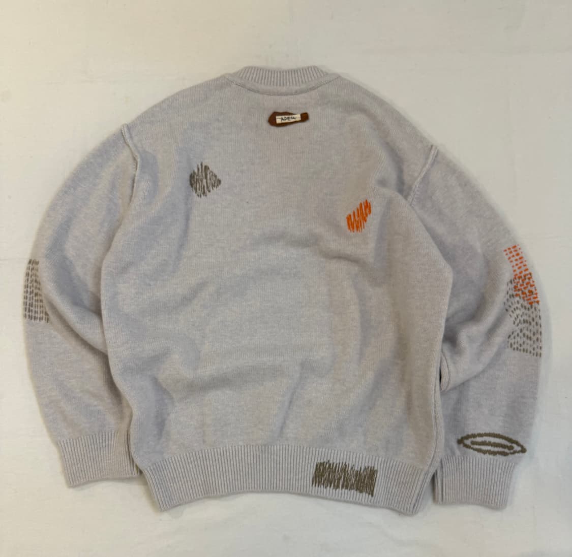 아더에러 20FW 소잉 울 니트 라이트 퍼플 상품이미지4