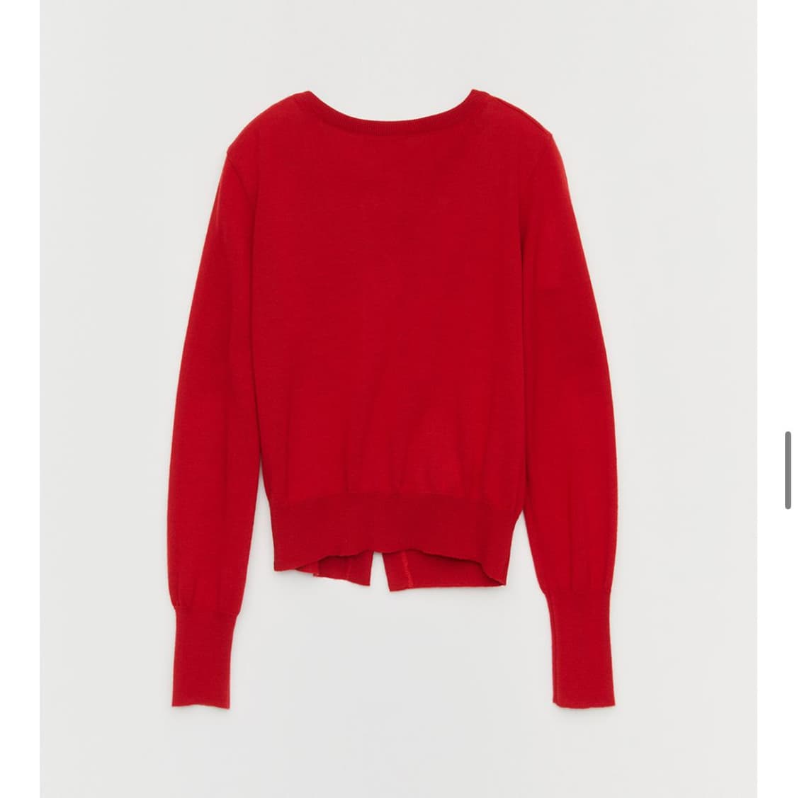 버뮬라 BURMULA OVLIQUE KNIT CARDIGAN (RED) 상품이미지3