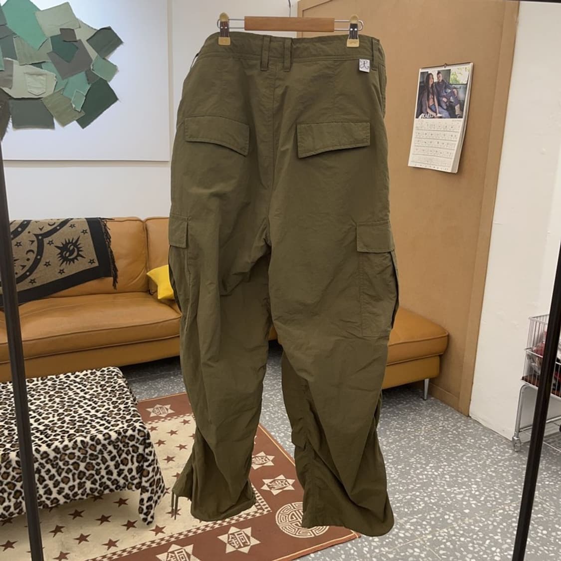 엑스톤즈 스트릿 힙합 아메카지 말차카키 카고팬츠 M C09682 상품이미지4