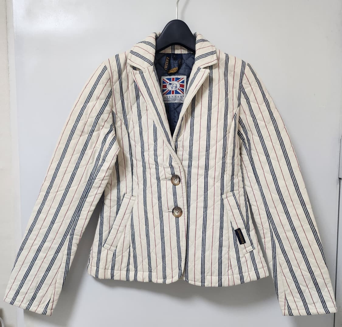 라벤햄 스트라이프 퀼팅 자켓 상품이미지1