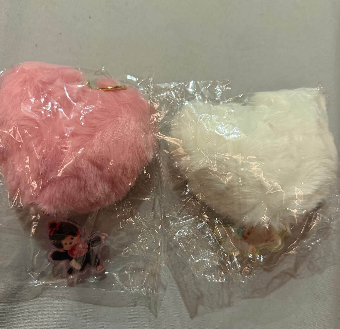 몬치치 정품 신상 가챠(메지루시, 동전지갑, 폼폼 하트 키링) 새제품 상품이미지6