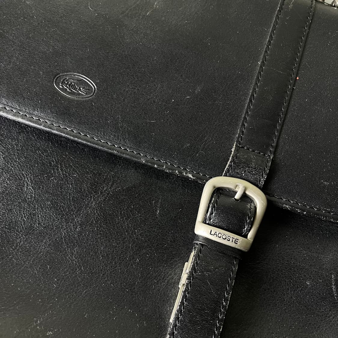 [Lacoste] 빈티지 라코스테 레더 서류가방 상품이미지3