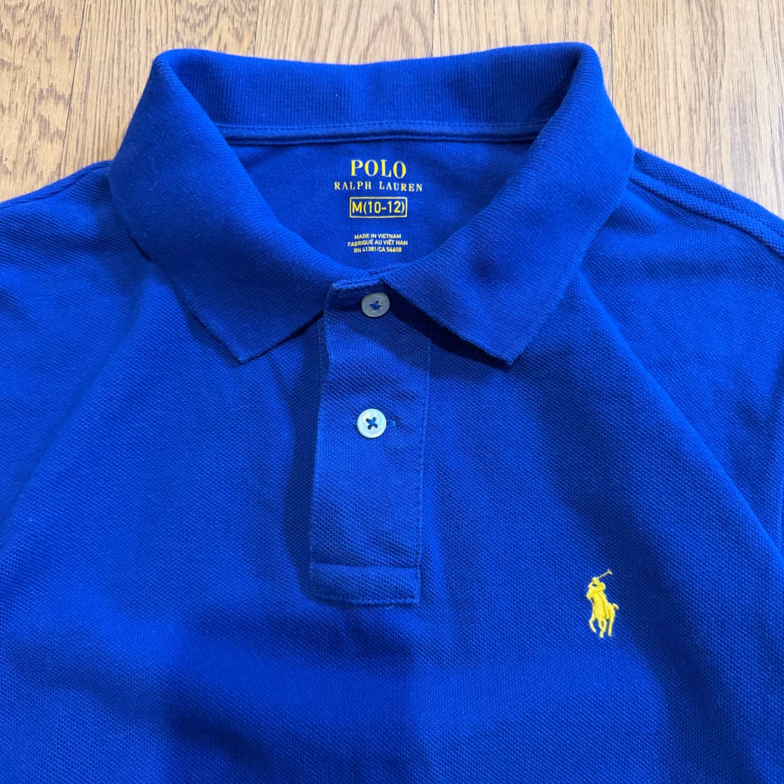 폴로 랄프로렌 블루 피케 폴로 반팔 티 셔츠 상품이미지2