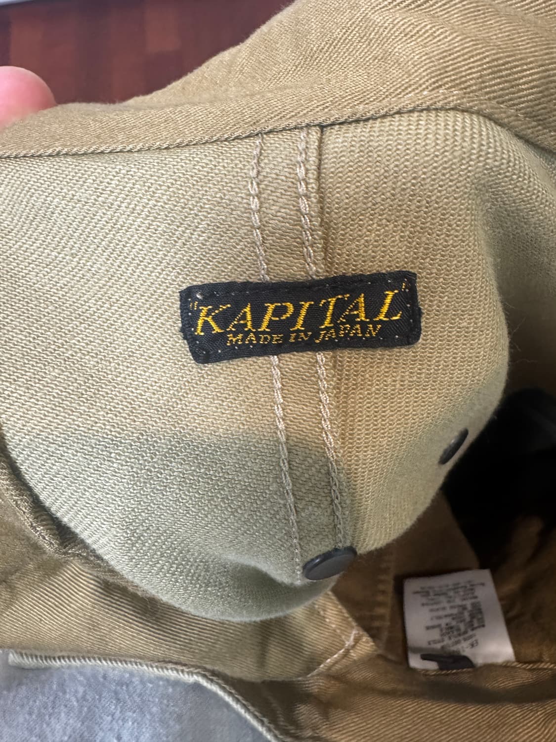 캐피탈 헤비드릴 점보카고 팬츠 베이지 상품이미지3