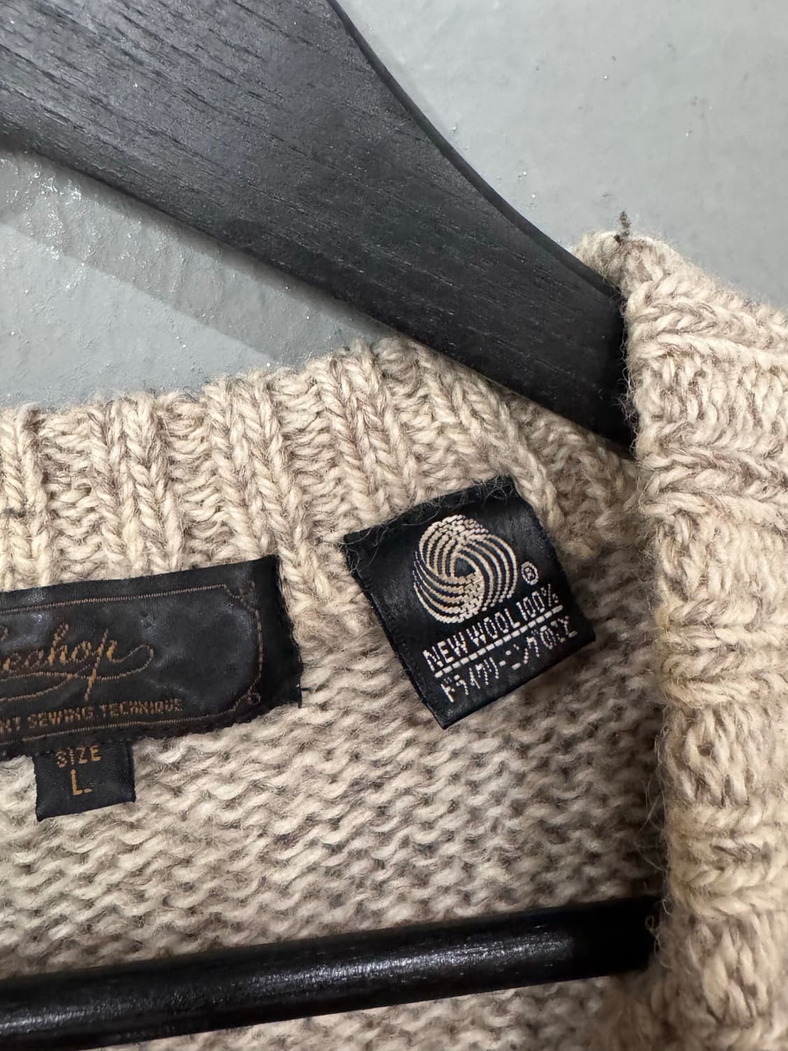 Seahop 버튼업 울 니트 스웨터  상품이미지5