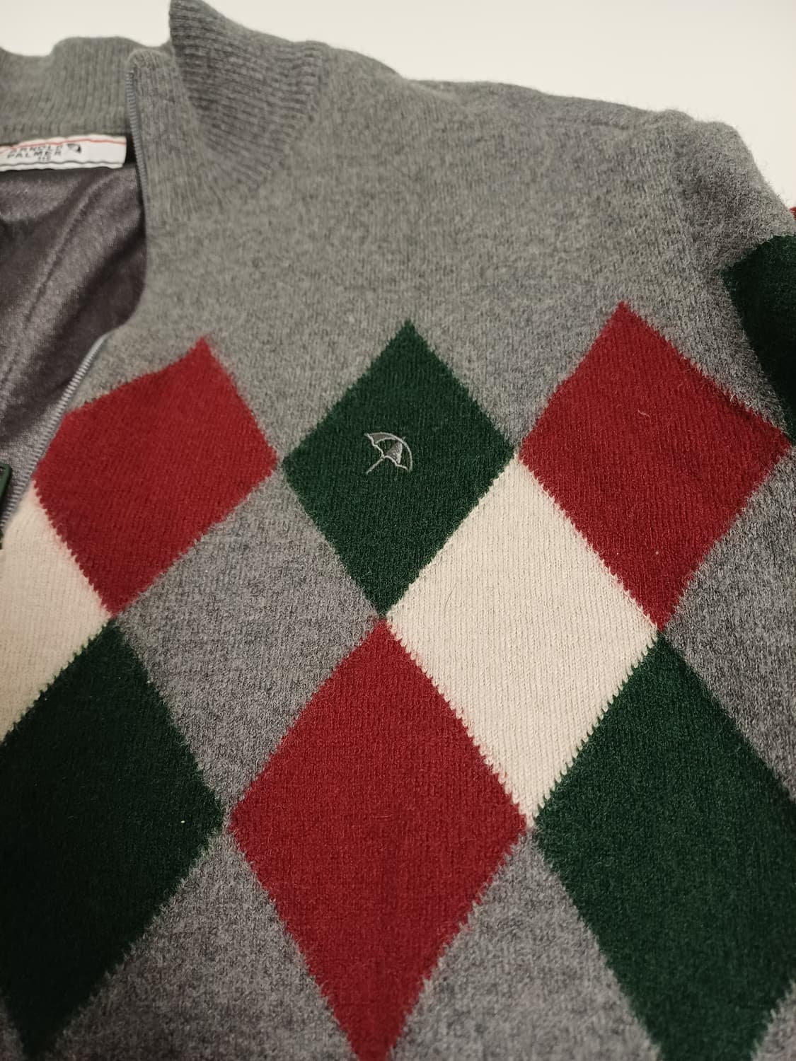 아놀드 파머 남성 아가일 방풍 니트 (라벨 110 -> 실측 95 추천) 상품이미지5